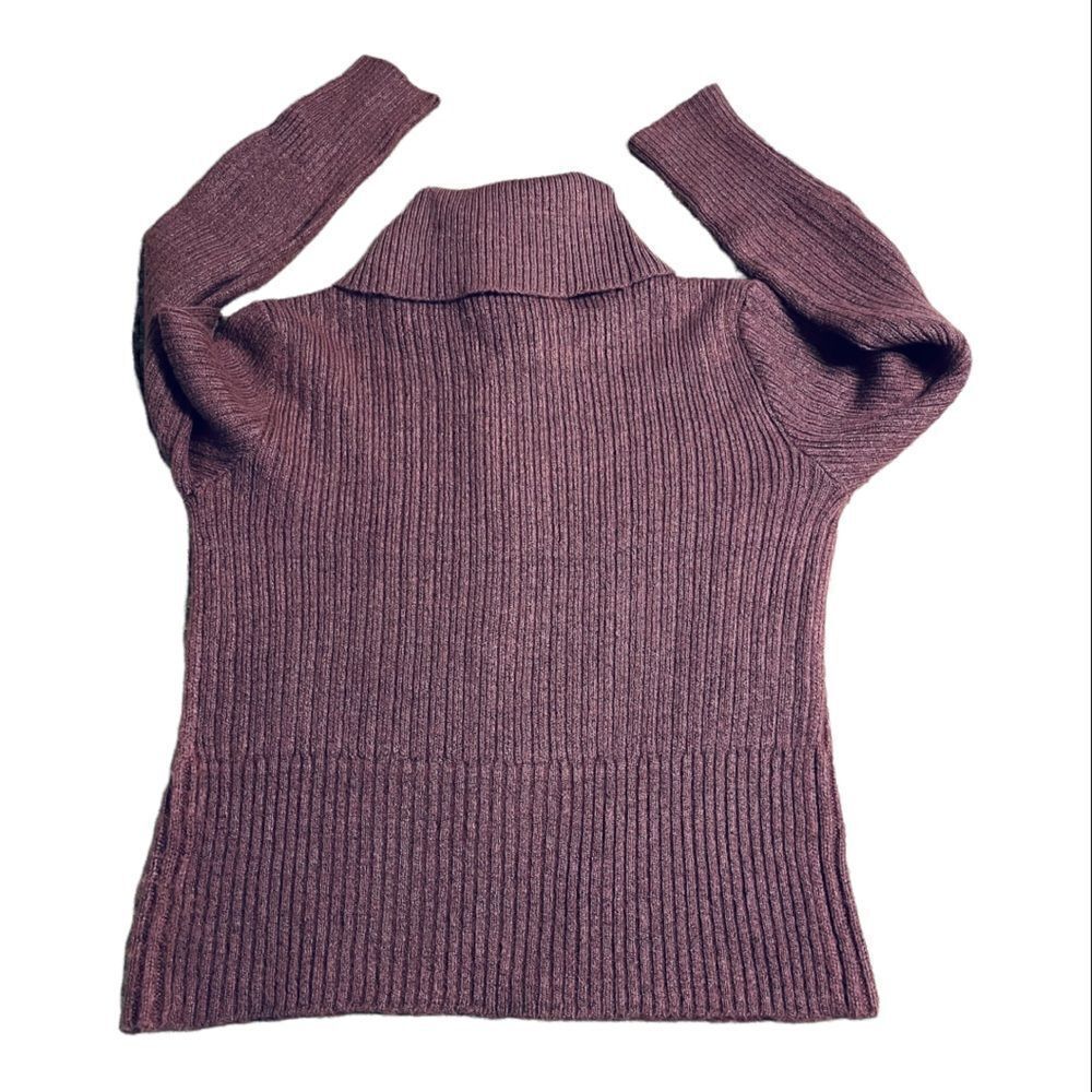 Erica Dusky Pink Cable Knit Zip up Cardigan Size Large - Picture 9 of 10